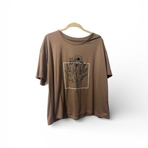 SHEIN Curve Brown Top